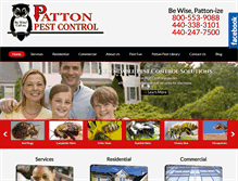Tablet Screenshot of pattonpest.com